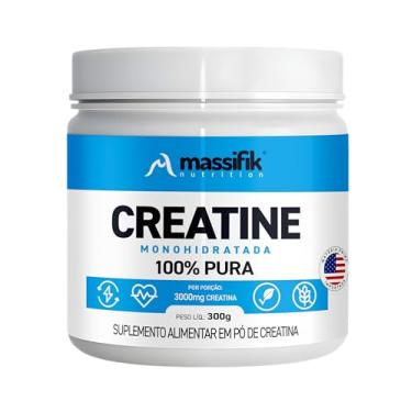 Imagem de Creatina Monohidratada em Pó 300g – 100% Pura e Importada, Suplemento Premium para Alto Rendimento – Massifik Nutrition