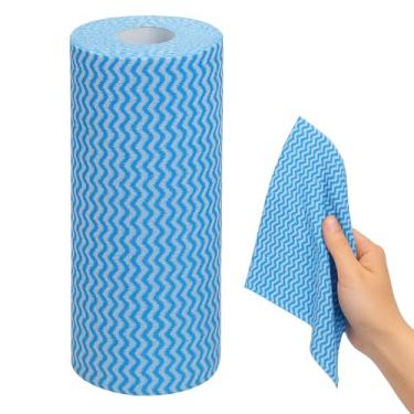 Imagem de Kit 50 Pano Tipo Perfex de Limpeza Multiuso Flanela em Rolo Lavavável e Reutilizável com Secagem Rápida e Alta Absorção para Cozinha Banheiro, Vidros e Móveis - 25x30 cm