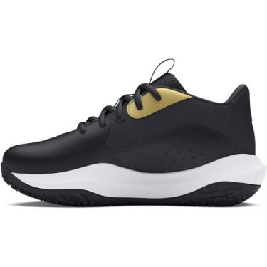 Imagem de Under Armour Tênis infantil unissex pré-escolar Lockdown 7, (001) Preto/Preto/Ouro Metálico, 1.5 Little Kid