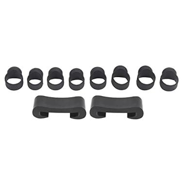 Imagem de XUXHOU Conjunto de 8 Capas de Dedo de Tambor de Língua de Silicone para Tocar Silenciosamente, Com 2 Porta-baquetas Tocadores de Instrumentos de percussão]