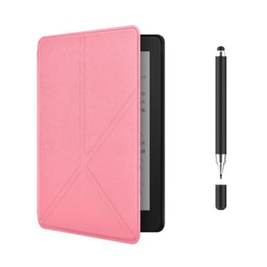 Imagem de Akacy Capa dobrável de formato especial para Kindle paperwhite de 15.2 cm 10 Geração (2018, modelos PQ94WIF). Capa traseira de borracha TPU de silicone flexível fina, fina, flexível, cantos de borda