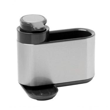 Imagem de Dispenser Para Detergente Líquido Em Inox Com Porta Esponja Mimo Style