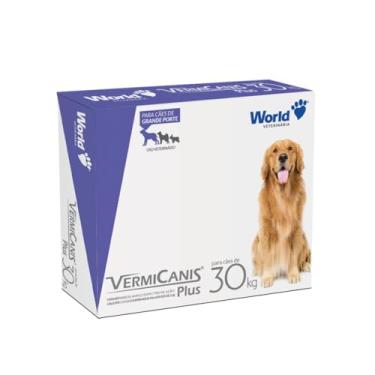 Imagem de VermiCanis Plus, Vermífugo para Cães de Pequeno Porte até 30 kg, 2 Comprimidos 2,4g