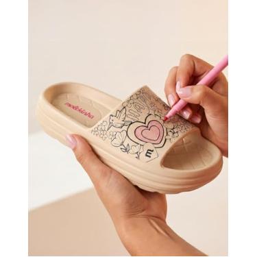 Imagem de Chinelo Slide Infantil Molekinha Kit Colorir Happy Glo Play 2338409