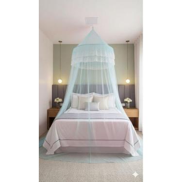 Imagem de Mosquiteiro Indiano de Teto Casal Gigante Box/Queen/King sem Abertura 