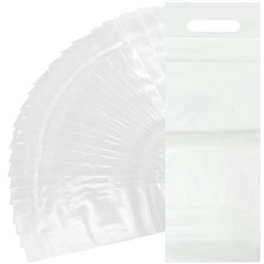 Imagem de IMPRESA Sacos de vinho de plástico – sacos de vinho seláveis e vedação à prova de adulteração – para presentes de inauguração de casa – pacote com 50, com alças – serve para garrafas de 740 ml