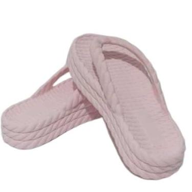Imagem de Chinelo Nuvem Feminino Plataforma 4cm | Ortopédico com Massageador Plantar | Super Leve e Macio | Tamanhos 33-40(Rosa,35)