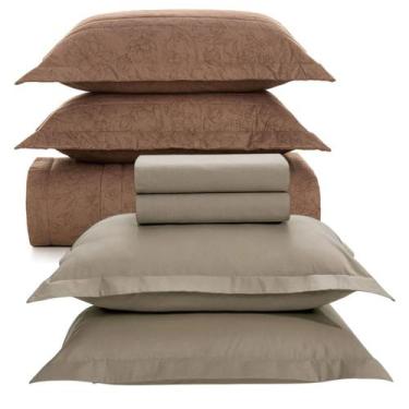 Imagem de Jogo de Colcha e Lençol Queen Karsten 200 Fios 100% Algodão - Capricho