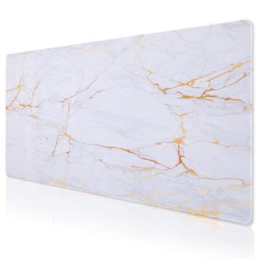 Imagem de Mouse pad grande para jogos, mouse pad para teclado e mouse, tapete de mouse grande, superfície à prova de derramamento e base antiderrapante, 3GG 90 x 40 cm