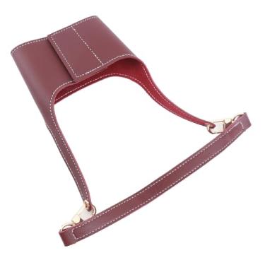 Imagem de Yosoo Suporte Portátil para Bebidas Em Couro Com Manga para Copo de chá e Leite Com Alça Ajustável para Bebedores Em Movimento (red)