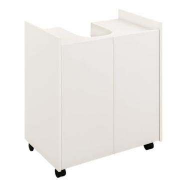 Imagem de Gabinete para Banheiro Pia Lavatório de Coluna Banheiro Moveis(Branco)