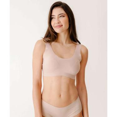 Imagem de Sutiã Top Sem Bojo Sem Costura Love Secret-08040, Marrom, 44