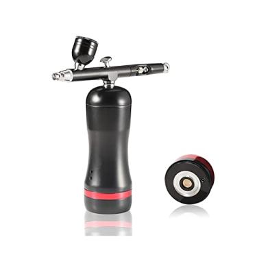 Imagem de Projetos Airbrush Compressor Auto Start and Stop Função Substitua por bateria Dual Action Gun Pen(Part B Black)