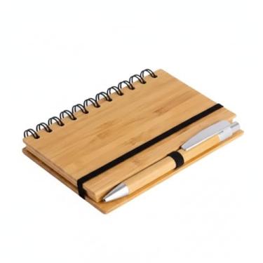 Imagem de Caderno em Bambu Médio de 60 Folhas Bamboo Time
