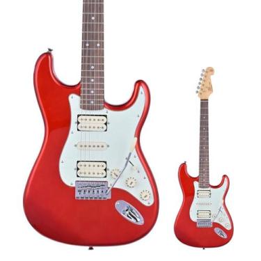 Imagem de Guitarra Strato SX SST62+ HSH CAR Candy Apple Red com Bag