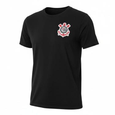 Imagem de Camiseta Corinthians Brasão Bordado Licenciado Coimbra
