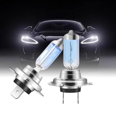 Imagem de Lâmpada Halógena H7 para Farol 12V 55W, 3000K Branco Quente, Baixa Temperatura de Cor, Encaixe Perfeito para Faróis Automotivos, 2 Unidades