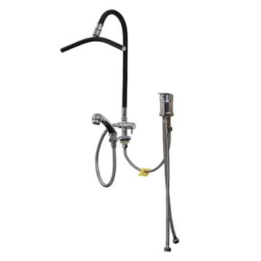 Imagem de Equipamento de lavagem de cabelo com torneira para Baber Shop, ferramentas de salão de cabeleireiro para tomada de cachoeira, acessórios de tigela de xampu, massageador de couro cabeludo, ajustável e