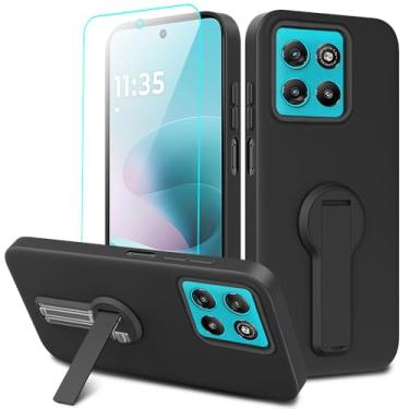 Imagem de Capa protetora de silicone TPU compatível com Motorola Moto G67 Power 5G 2025 - Preta