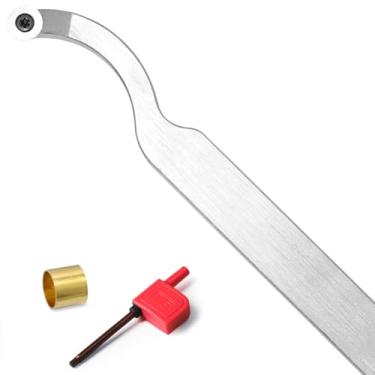 Imagem de Ferramenta de virar de madeira Carboneto Mini Radius com ponta vazada e ponta de cinzel Barra de Ferramenta com inserção de carboneto redondo Ci3 12 mm Hobbyist de madeira ou faça você mesmo ou carpinteiro, alça não incluída