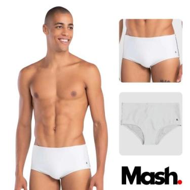 Imagem de Sunga Normal Sungão Básico De Praia Mash Lisa Masculina Adulto Até Tam