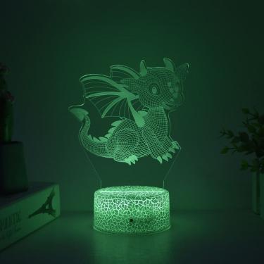 Imagem de Luz noturna 3D LED Game of Thrones Daenerys & Baby Dragon