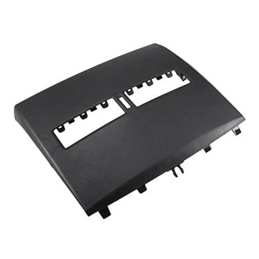 Imagem de X AUTOHAUX Painel frontal superior central painel painel painel acabamento moldura 68414-ED50C para Nissan Versa 2007-2012 preto