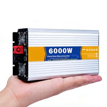 Imagem de 60v to 110v,Carregador Inversor Solar Fora da Rede de Baixa Frequência 6000 Watt 12V 24V 48V 60V 72V para 110V 220V DC para AC Onda Senoidal Pura para Carro, Caminhão, Casa