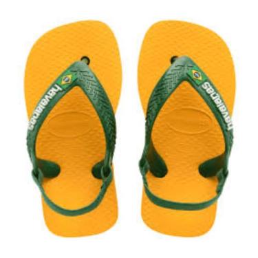 Imagem de Chinelo Havaianas Brasil Logo Baby Original, Aml, Verde, 19