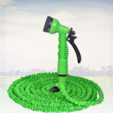 Imagem de Mangueira Mágica Flexível 30 Metros com 7 Funções de Jato para Jardim, Quintal e Carro – Expansível e Resistente