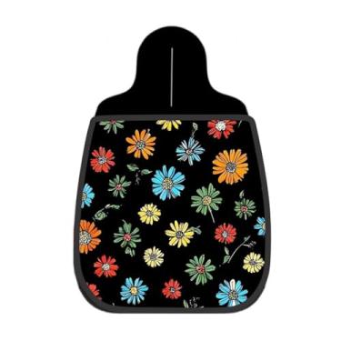 Imagem de Lixeira De Carro Organizador Lixinhocar Margaridas Coloridas Traço Giz