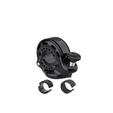 Imagem de 1-3 pçs sino de bicicleta compatível com apple airtag liga de alumínio mtb ciclismo chifre anti-roubo guiador sino para bicicleta de estrada ebike mtb(Black-2PCS)