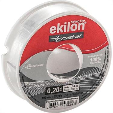 Imagem de Linha Pesca Ekilon Branca 0,20Mm X 100M 47001 - Kit C/20, Branco