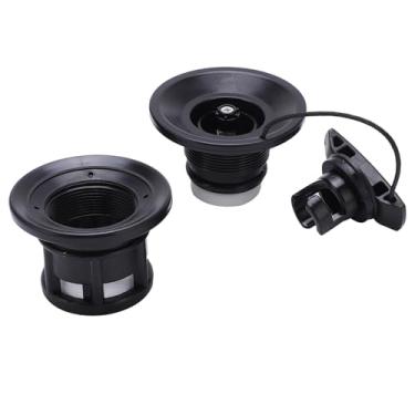 Imagem de ZJchao Válvula de Ar para Barco, Leve, Durável, Pvc, Substituição, Válvula de Gás para Bote Inflável, Caiaque, Barcos de Borracha (Preta)