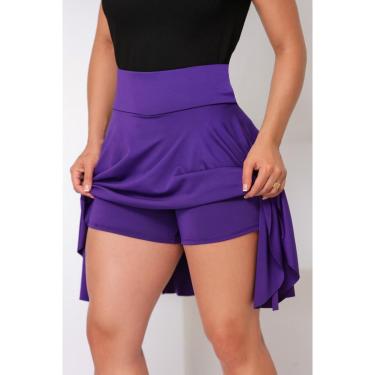 Imagem de Short Saia Evangélica Modelagem Elegante Em Suplex Fitness WOLFOX-Feminino