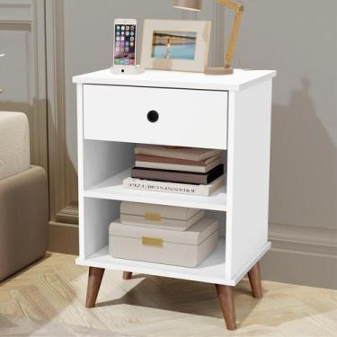 Imagem de Mesa de Cabeceira Argentina Branco - CasaH