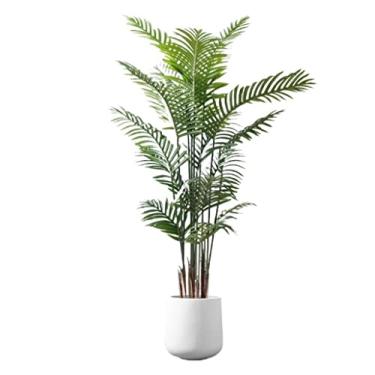 Imagem de SLGGPJBU Plantas falsas plantas artificiais plantas artificiais árvore artificial em vaso planta falsa árvore falsa para escritório sala de estar decoração de casa plantas artificiais interior ao ar