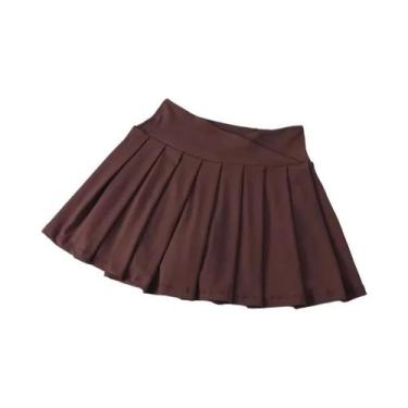 Imagem de Saia De Tênis Feminina De Cintura Alta Plissada Para Golfe E Atividade