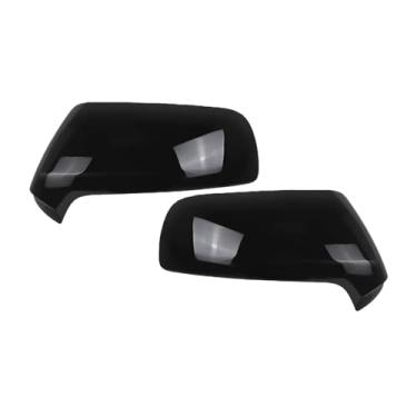 Imagem de Tampa do espelho da porta esquerda direita Tampa do espelho retrovisor compatível com Peugeot 3008 2009 2010 2011 2012 2013 / Citroen C3 / Picasso 2008 2009 2010 2011 2012 2013-2017(2pcs Glossy Black)