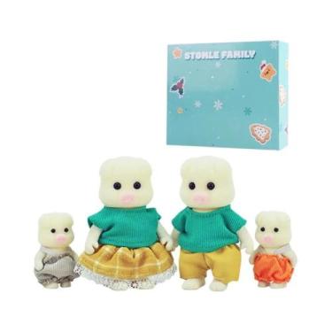 Imagem de Conjunto De Brinquedos De Animais Da Família Florestal Para Casa De Bo