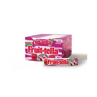 Imagem de Bala Mastigável Fruit-Tella Swirl 615g  Sabor Framboesa e Creme Vit C 