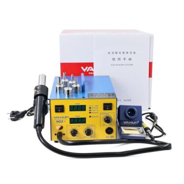 Imagem de Estação de Solda 2 em 1 Cabo Ferro e Soprador Ar Quente Yaxun YX-902+ SMD Retrabalho (220, Volts)