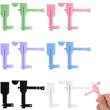 Imagem de 6 pares de protetores de cabo de carregador de silicone organizadores universais 3 em 1 antiderrapante protetor de fio protetor de fio de dados de extremidade dupla capa de proteção de cabos