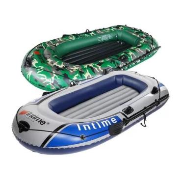 Imagem de Bote inflavel 2 pessoas barco camuflado pesca kit completo - Multicois