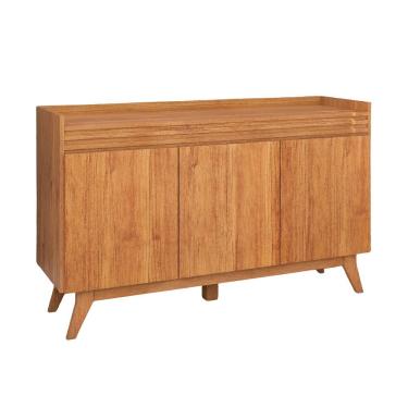 Imagem de Buffet Aparador Sala De Jantar Estar 3 Portas Ibiza Mel