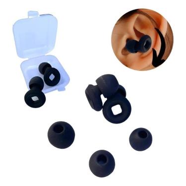 Imagem de Protetor Auricular Tampao Ouvido Dormir Estudar Natação Pret