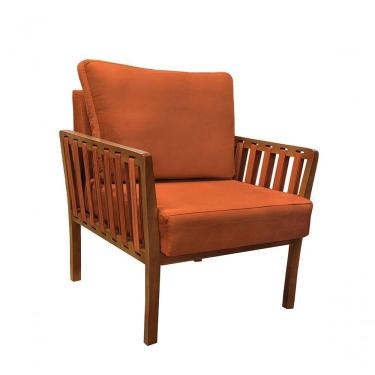 Imagem de Poltrona Decorativa Luxo Califórnia Dora Bela 0126 Ferrugem