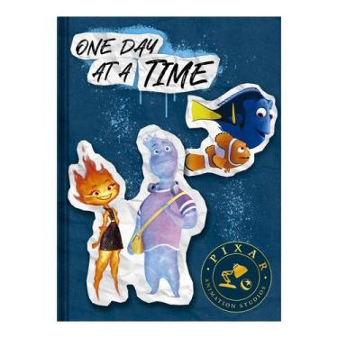 Imagem de Caderno Pixar Colegial Edições Brochura Capa Dura 160 Folhas, Azul