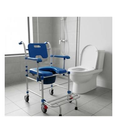 Imagem de Cadeira Para Banho Alumínio 120kg Desmontável S50 - Supermedy