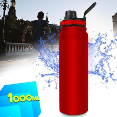 Imagem de Garrafa Térmica Inoxidável 1L Conserva Bebida Quente ou Fria 070 - NEH